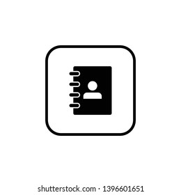 Address book icon vector illustration. address phone book icon