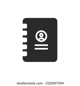 Address Book Icon Vector Illustration. Logo Template.