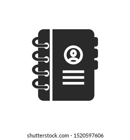 Address Book Icon Vector Illustration. Logo Template.