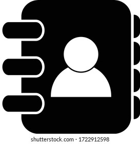 Address book icon. Vector illustration
