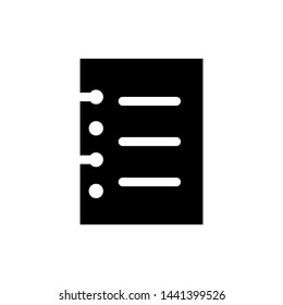 Address book icon vector simple, template business isolated emblem , media information communication