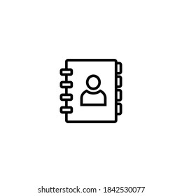 Address book icon vector, Address book symbol