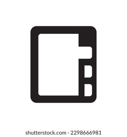 Address book icon. Vector symbol design