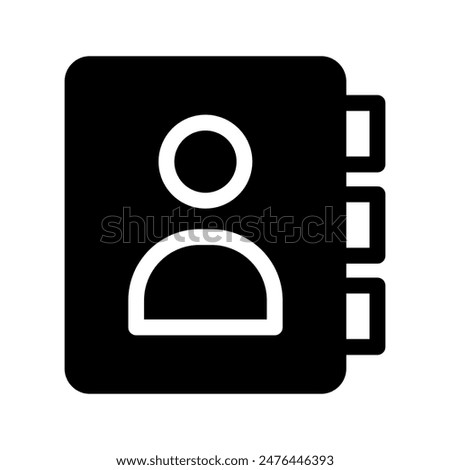 Address Book Icon Vector Symbol Design Illustration