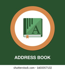 address book icon-contact illustration- directory vector-telephone isolated-bookmark icon-notebook illustration