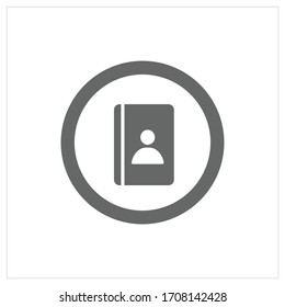 address book icon,Vector symbols are used for website, mobile apps