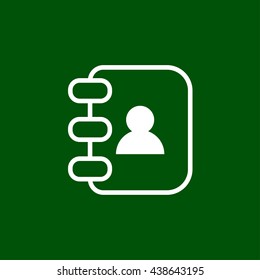 address book line icon