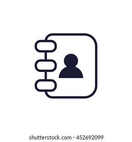 address book line icon