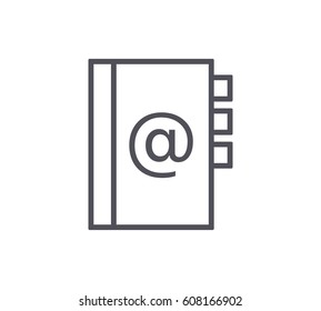 Address Book Line Icon