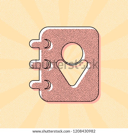 Address Book Man Symbol On Cover Stock Vector Royalty Free - 