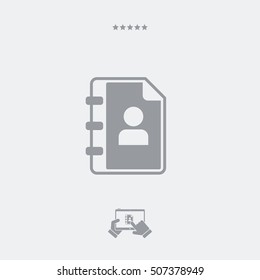 Address book - Minimal flat icon