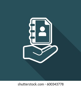 Address book - Minimal flat icon
