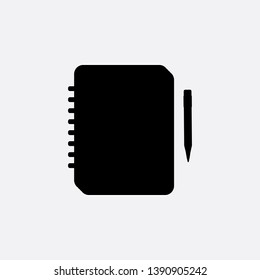 The address book notebook icon sign signifier vector