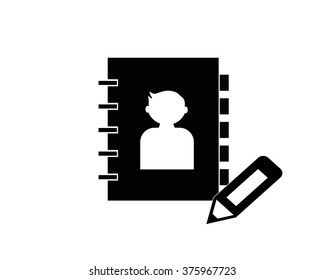 Address book, Phone book icon - Vector
