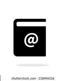 Address book simple icon on white background. Vector illustration.