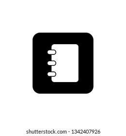 Address book symbol icon vector illustration. address phone book icon