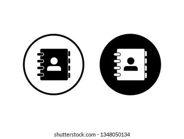 Address book symbol icon vector illustration. address phone book icon