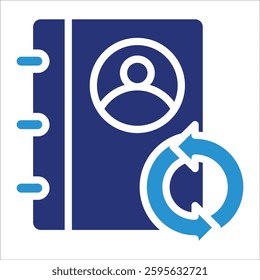 Address Book Sync Icon Element For Design