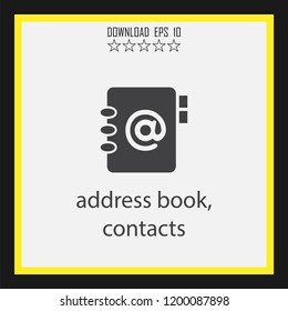 address book   vector icon