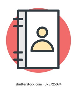 Address Book Vector Icon