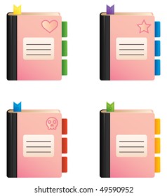 Address book vector icon