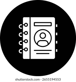 Icono de Vector de libro de Dirección. Se puede utilizar para aplicaciones de impresión, móviles y de Web.