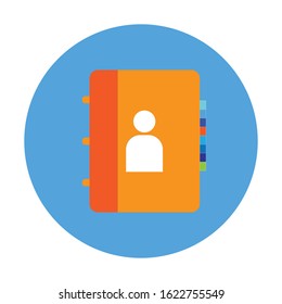 address book vector icon, contact vector icon