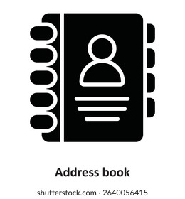 Address book Vector Icon which can easily modify or edit

