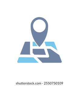 address concept line icon. Simple element illustration. address concept outline symbol design.
