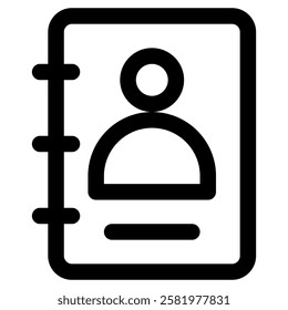 Address Contact Book Icon for Documentation File  Data