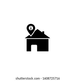 Address home location icon. Simple connection sign icons for ui and ux, website or mobile application