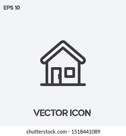 Address, House vector icon illustration. Ui/Ux. Premium quality.