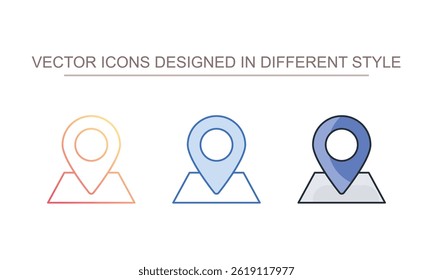 Address icon design with white background stock illustration