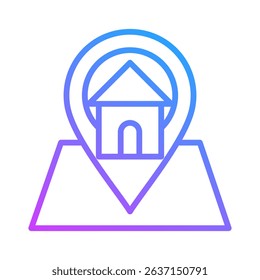 Address Icon Element For Design