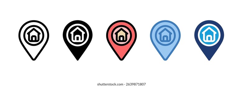 Address Icon Element For Design