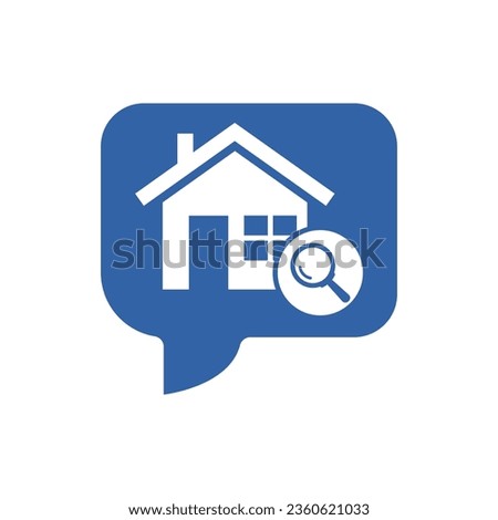 Address icon with research sign. Address icon and explore, find, inspect symbol. Vector icon
