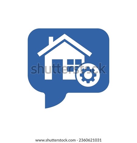 Address icon with settings sign. Address icon and customize, setup, manage, process symbol. Vector icon