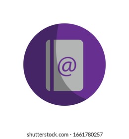 address icon simple illustration vector clip art