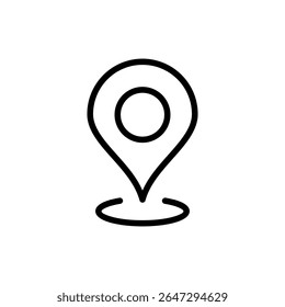 Símbolo de ícono de Dirección para App y Sitios web. Símbolo y signo de ubicación de inicio. Pinpoint