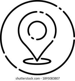Vector de icono de dirección para tarjeta de visita y papelería