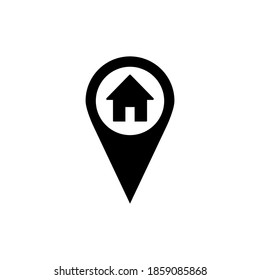 address icon vector. home location icon vector