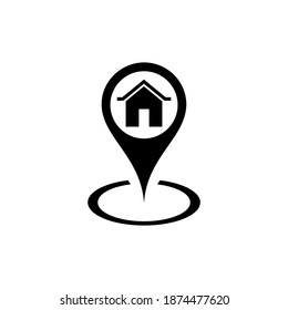 address icon vector. home location icon vector