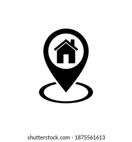 address icon vector. home location icon vector