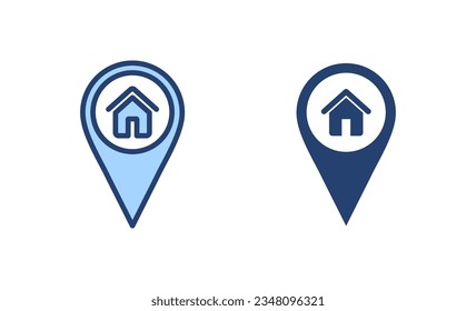 Address icon vector. home location sign and symbol. pinpoint