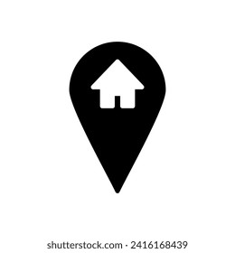 address icon vector. home location icon vector