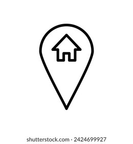 address icon vector. home location icon vector