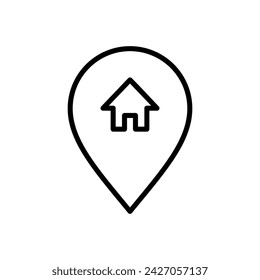 Adresse Symbol Vektor. Home Standort Symbol Vektor