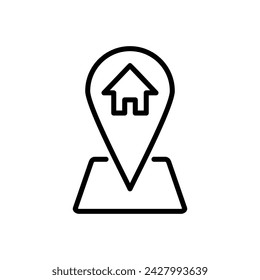 address icon vector. home location icon vector