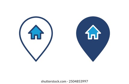 address icon vector. home location icon vector