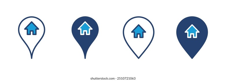 address icon vector. home location icon vector